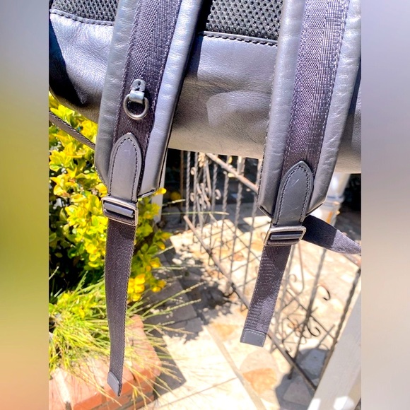 Coach Academy navy Backpack In Signature Leather - Picture 10 of 17